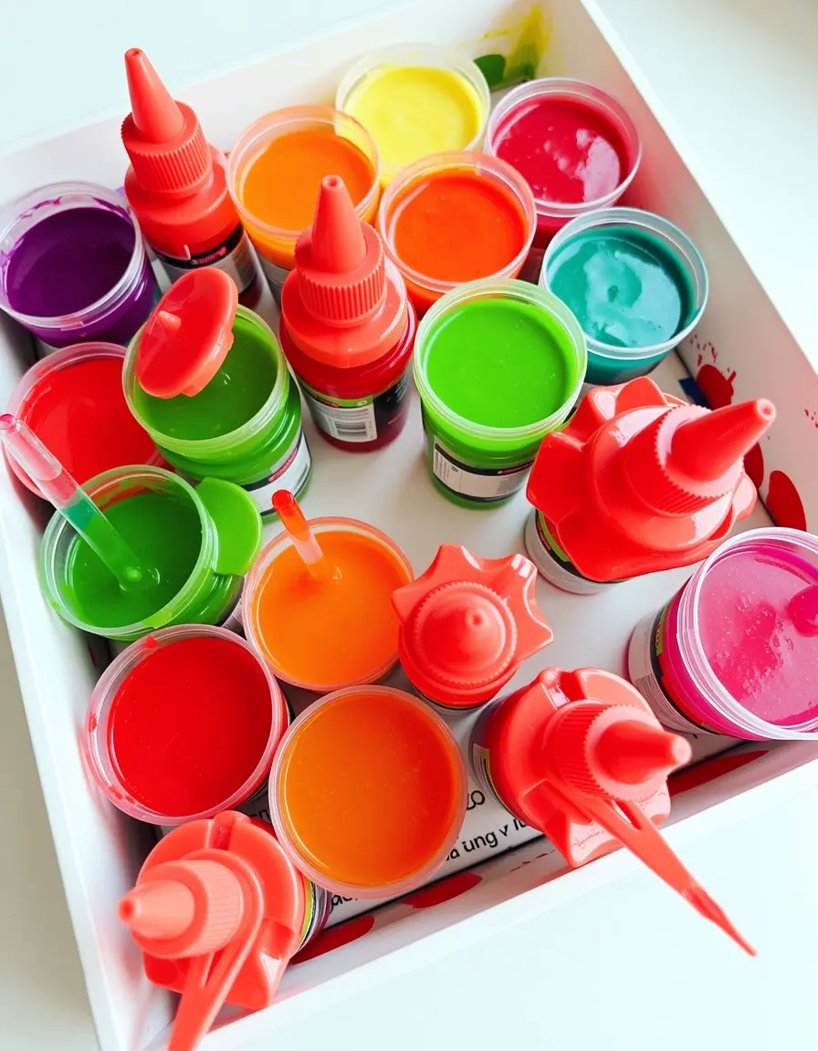 Vibrant Food Coloring Set for Rainbow Cake