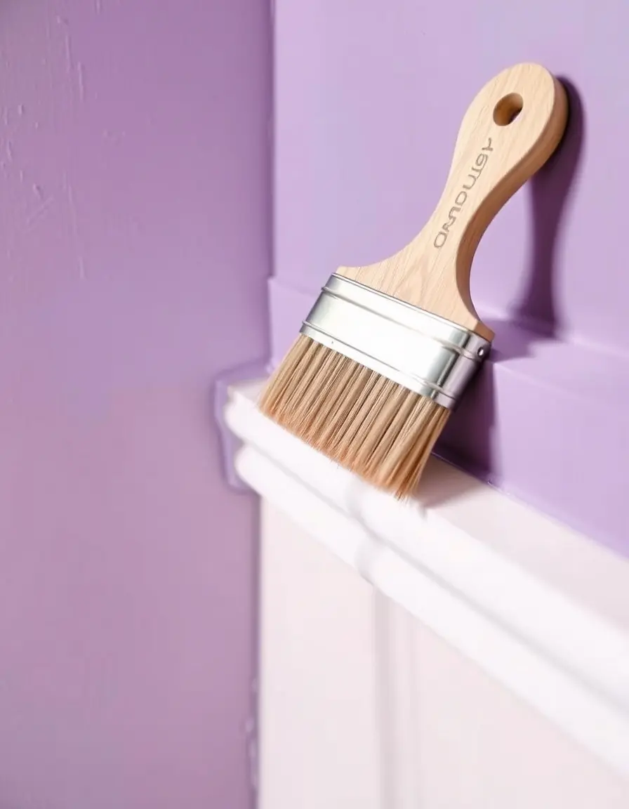 Angeschrägter Paint Brush für das präzise Streichen von Sockelleisten