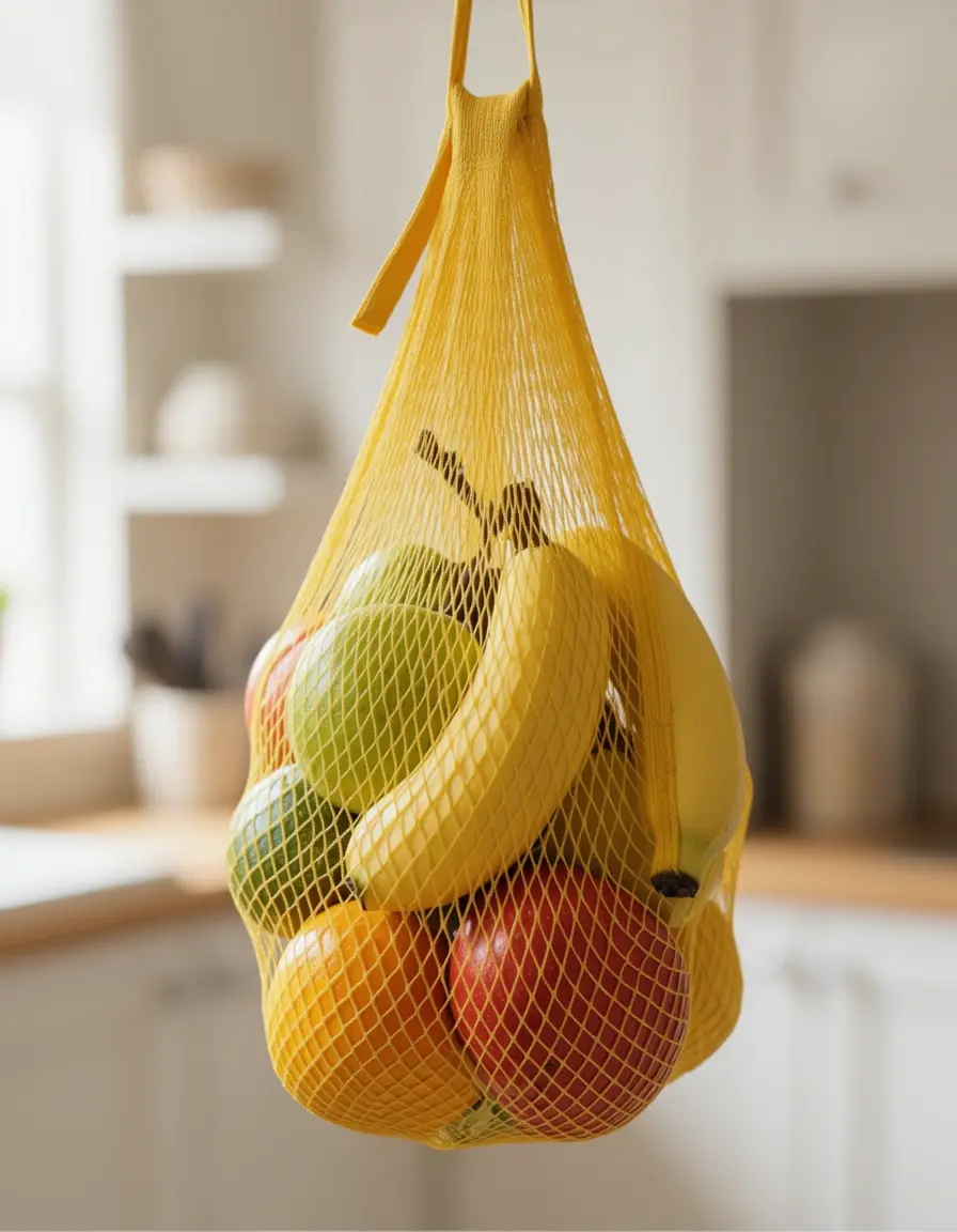 Wiederverwendbares Bananen-Aufbewahrungsnetz