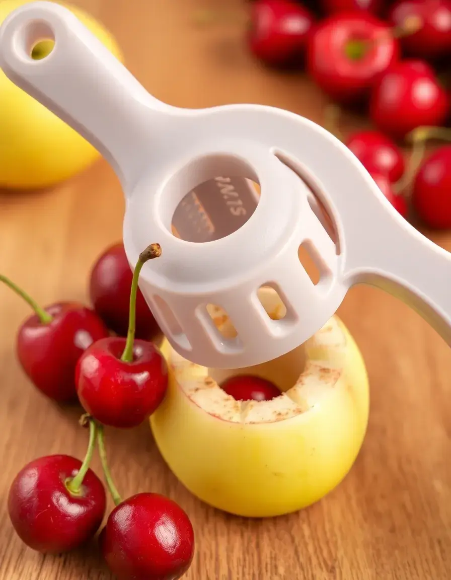 Obstschneider und Kirschentkerner für modernes Backen