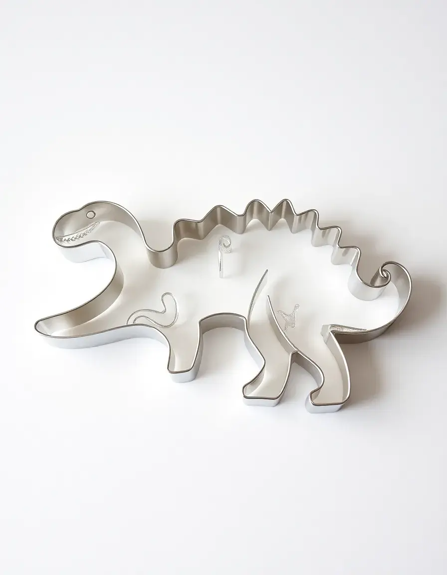 Metall Dinosaurier Ausstechformen T-Rex und Stegosaurus für Dino Kuchen Dekoration