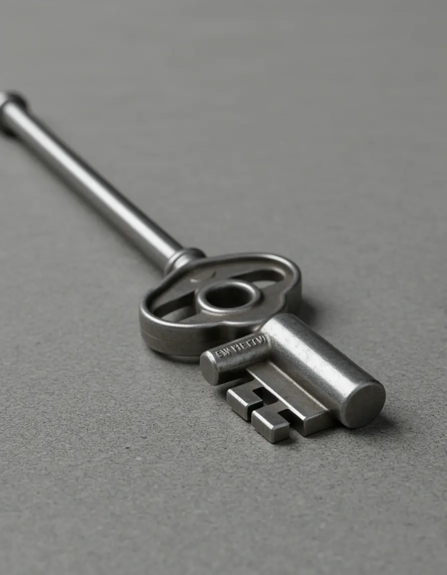 Metallschlüssel zum Drehen festsitzender Ventile mit langem Griff