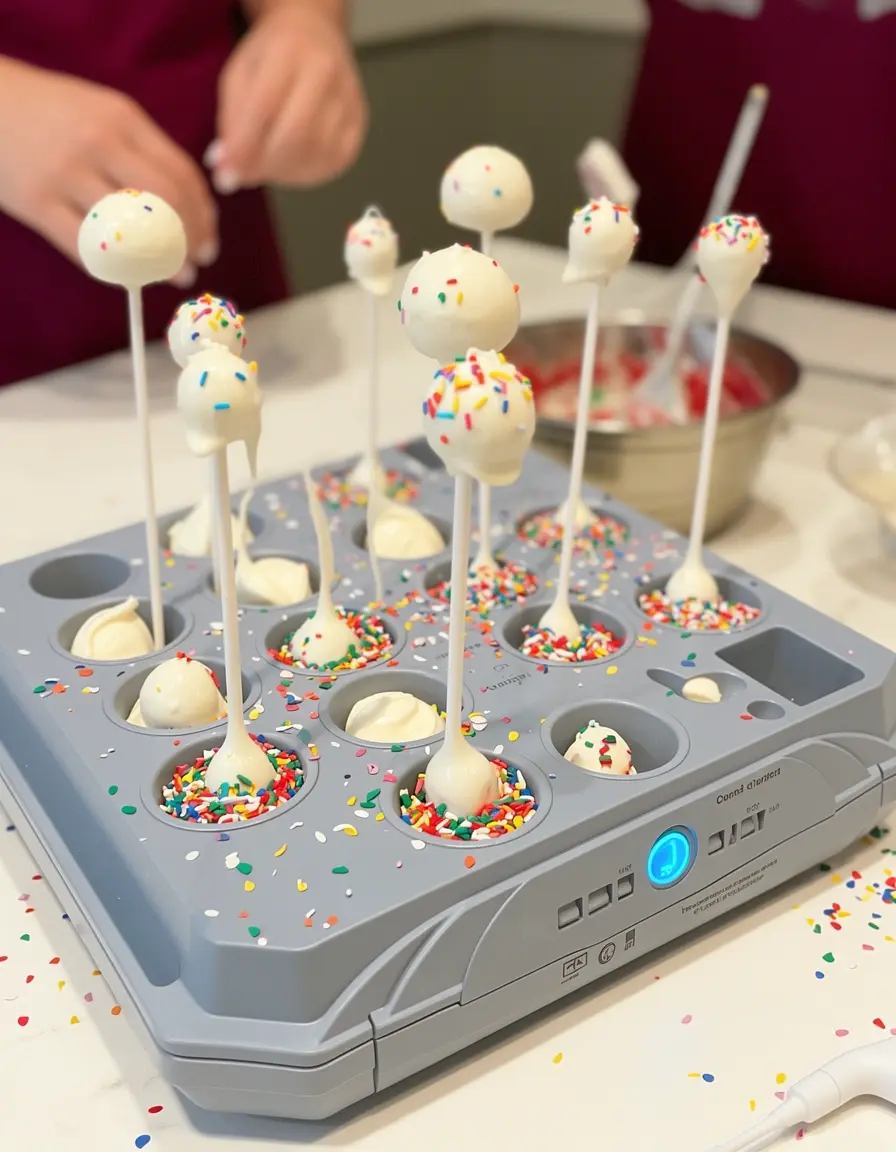 Elektrischer Cake Pop Maker für bunte Teigbällchen
