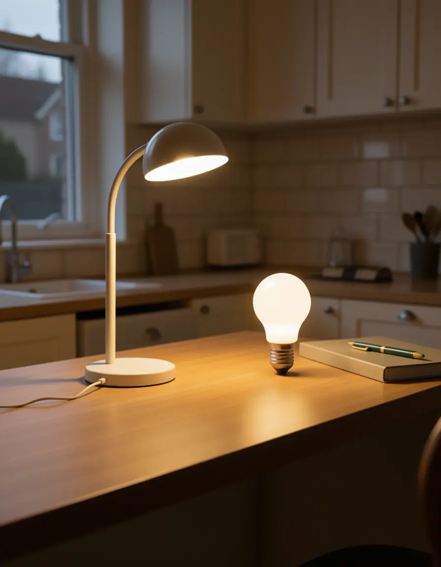 LED Motivationslampe für den Küchentisch