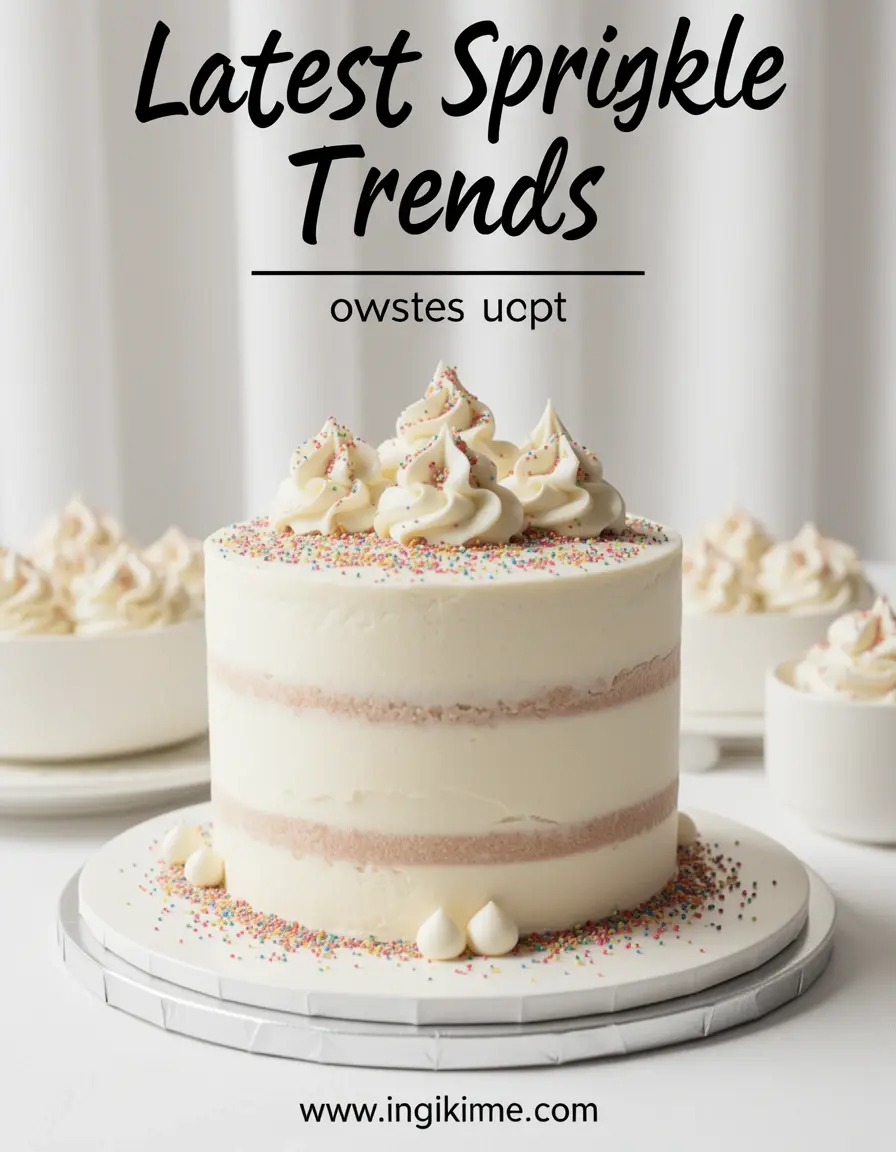 Moderne Zuckerstreusel Sets für Tortentrends