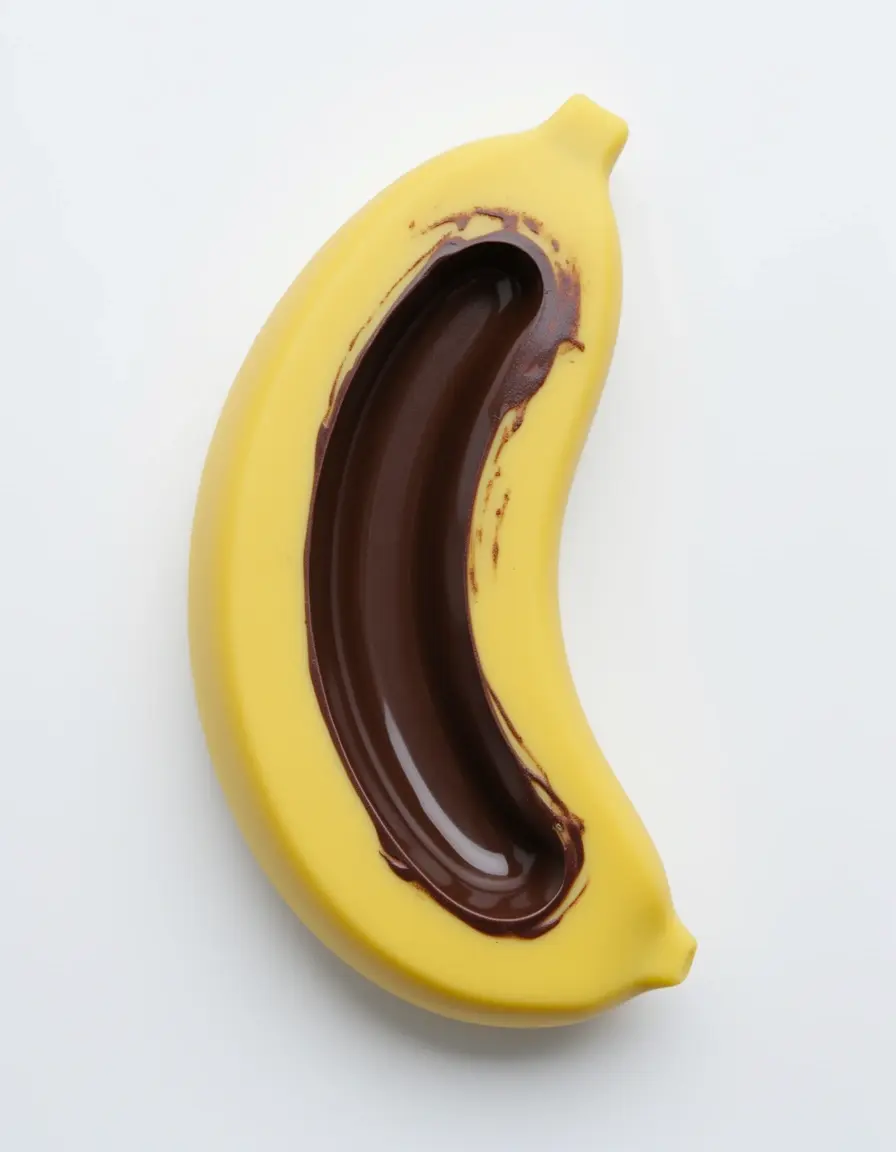 Silikonform in Bananenform für kreative Desserts