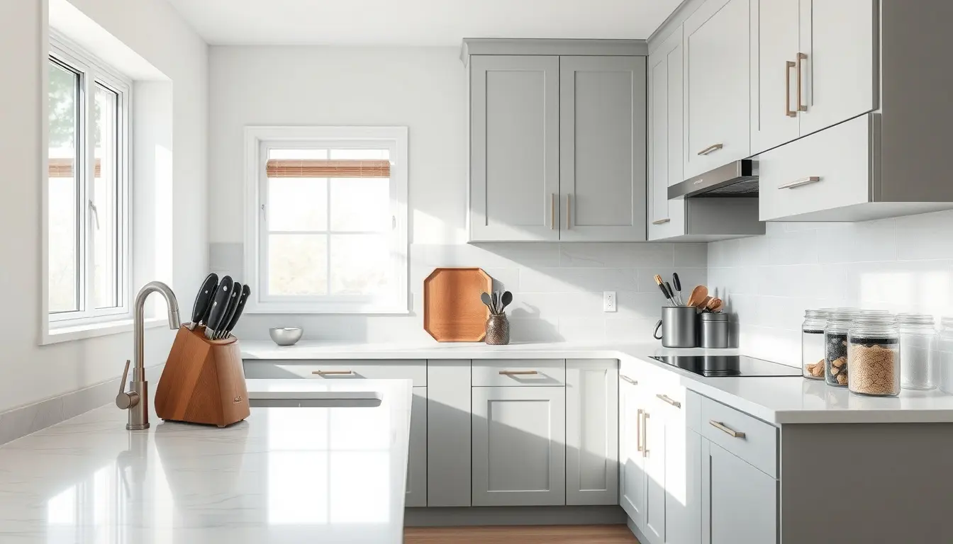 Küche Grau: Moderne Tools & Accessoires für dein Design