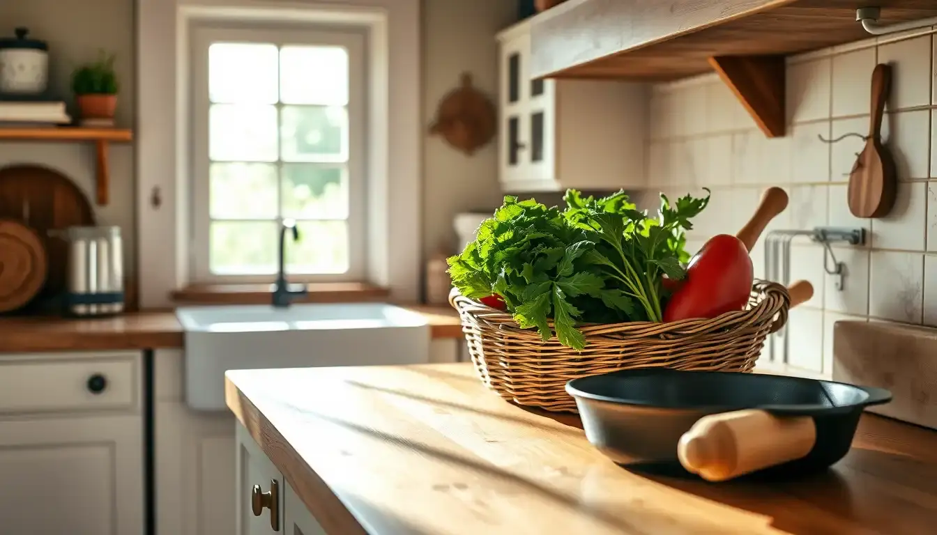 Country-Style Kitchen: Rustic Tools and Equipment